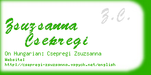 zsuzsanna csepregi business card